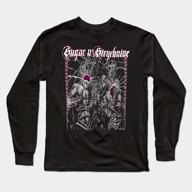 ""SUGAR N STRYCHNINE" (HEART AND BRAIN) Long Sleeve T-Shirt by joeyjamesartworx